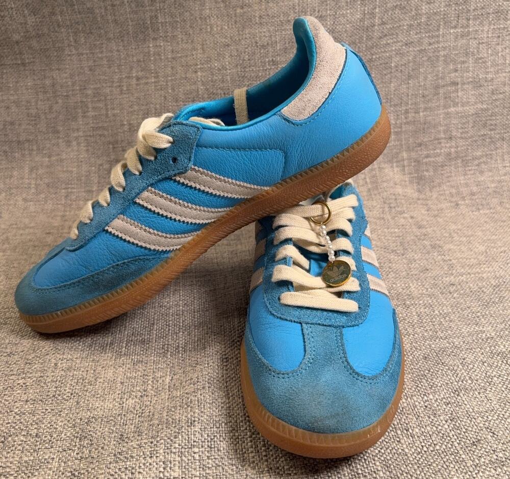 adidas x Sporty & Rich Samba OG Blue Rush IE6975 Men 6.5 Women 7.5